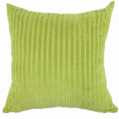 Pink & blue striped corduroy pillow cover living room decor