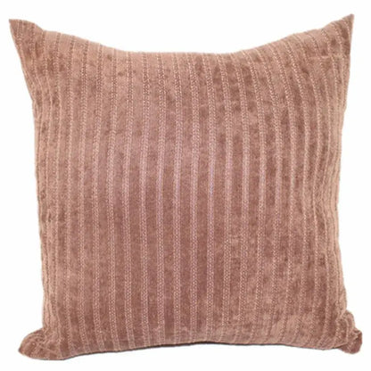 Pink & blue striped corduroy pillow cover living room decor