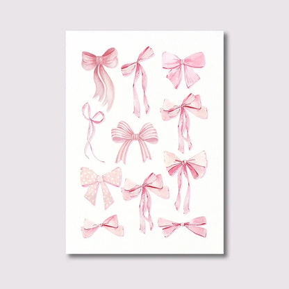 DecorBites™ Pink Bows Wall Art Set - 3 Pieces