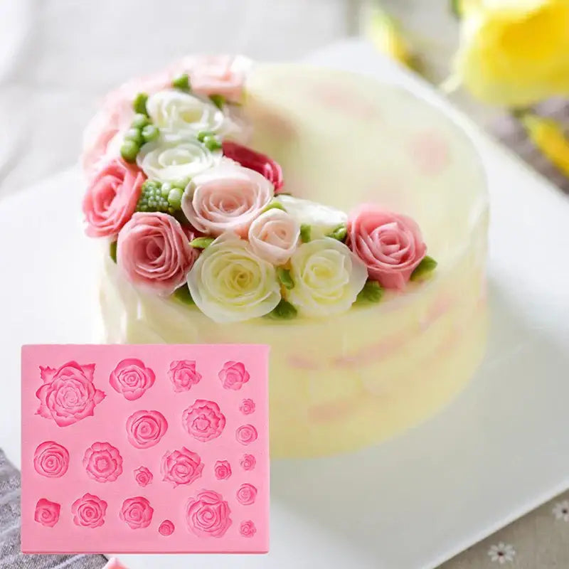 Pink butterfly silicone fondant mold kitchen cake decorating tool