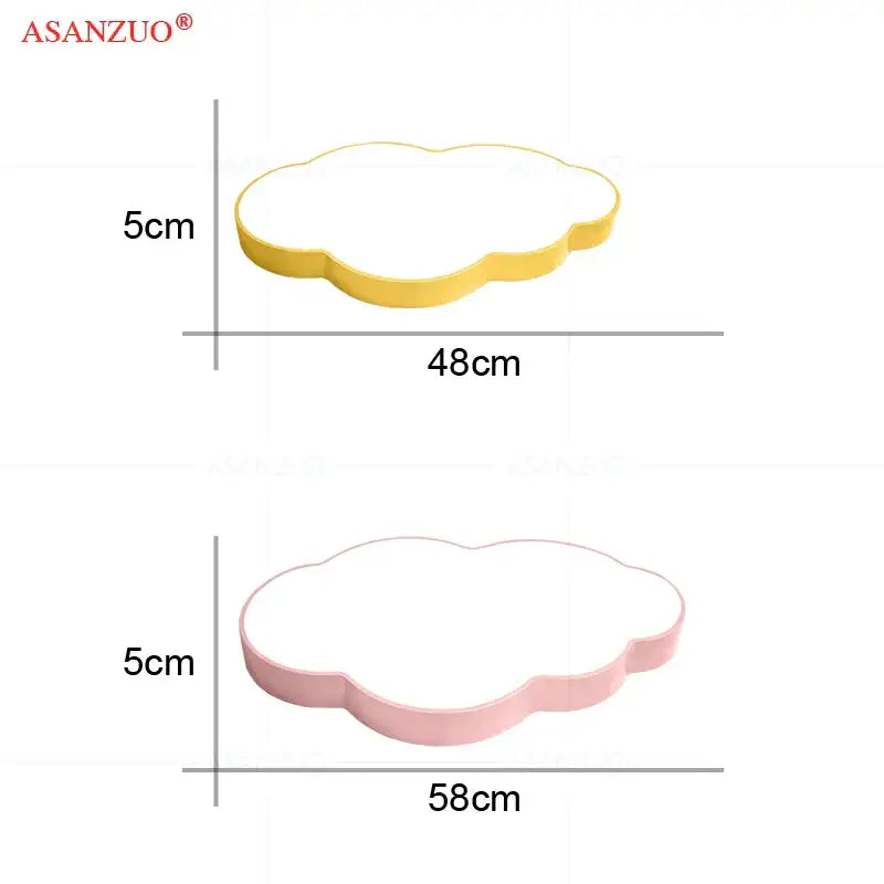 Pink cloud led kids ceiling light bedroom fixture