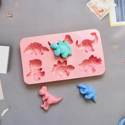 Pink dino silicone cake mold kitchen baking tray