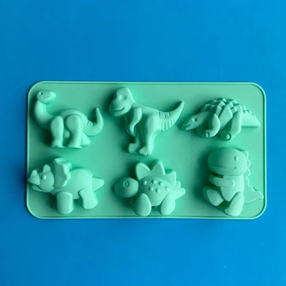 Pink dino silicone cake mold kitchen baking tray