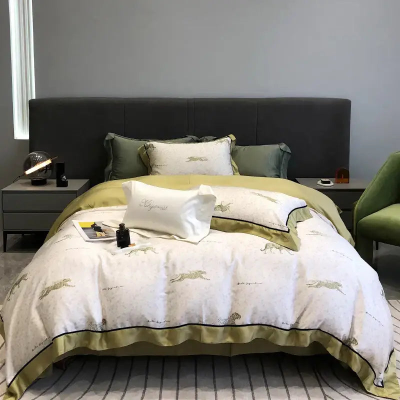 Pink floral eucalyptus lyocell flowers duvet set bedroom bedding