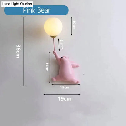 DecorBites™ Pink Girl Wall Lamp for Princess Room Girls Room