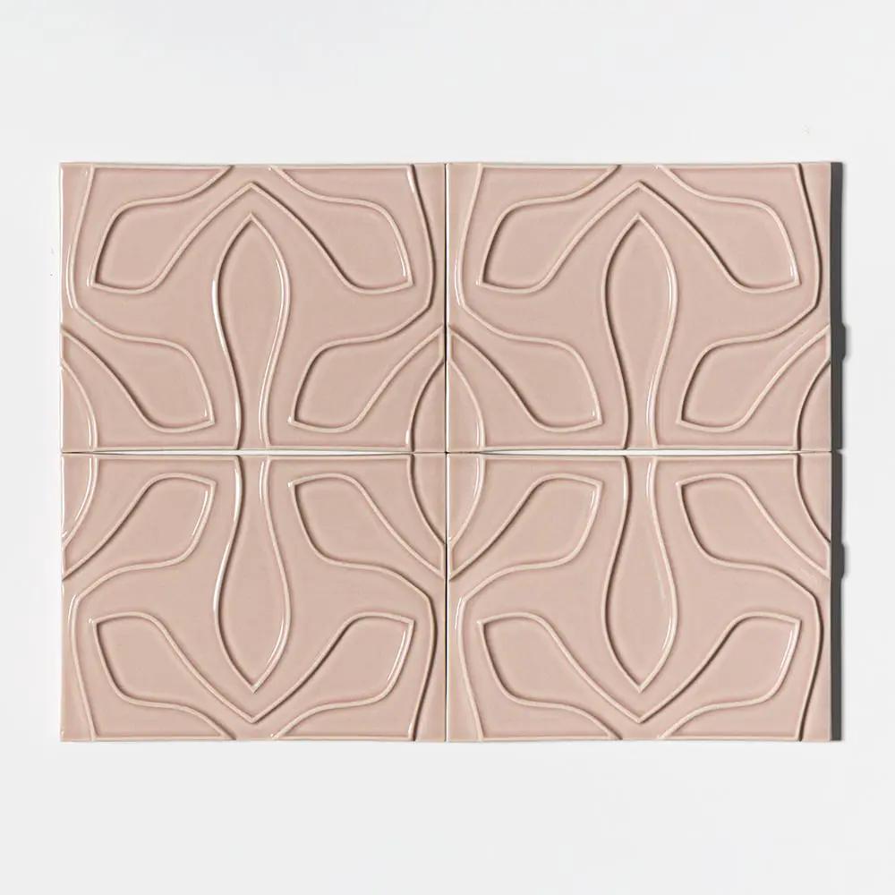 Tioma Violet Plum Glossy Ceramic Accent Tiles 6x8