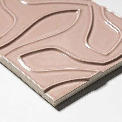Tioma Violet Plum Glossy Ceramic Accent Tiles 6x8