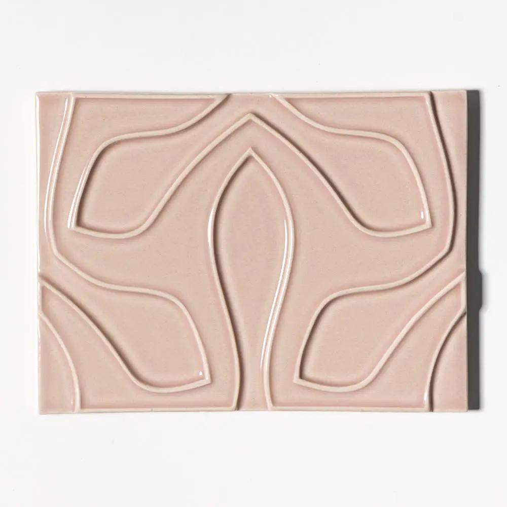 Tioma Violet Plum Glossy Ceramic Accent Tiles 6x8