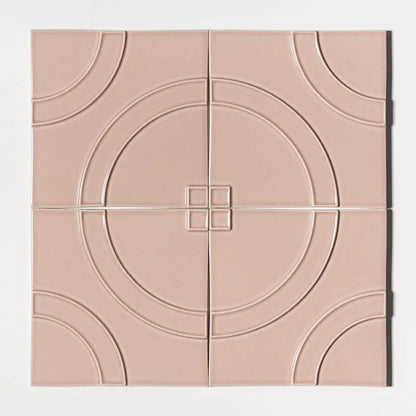 Manukie Violet Plum Glossy Ceramic Accent Tiles 8x8