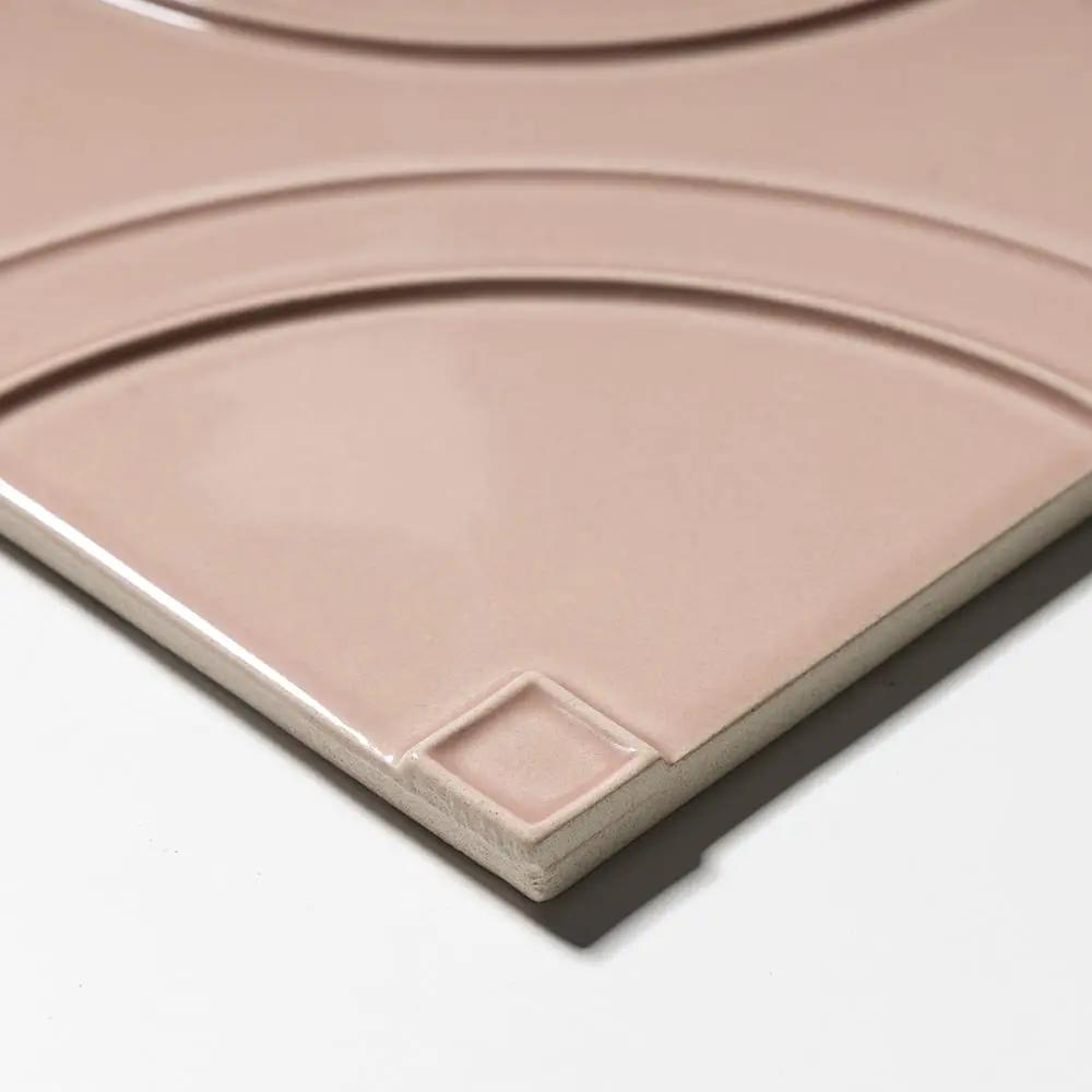 Manukie Violet Plum Glossy Ceramic Accent Tiles 8x8