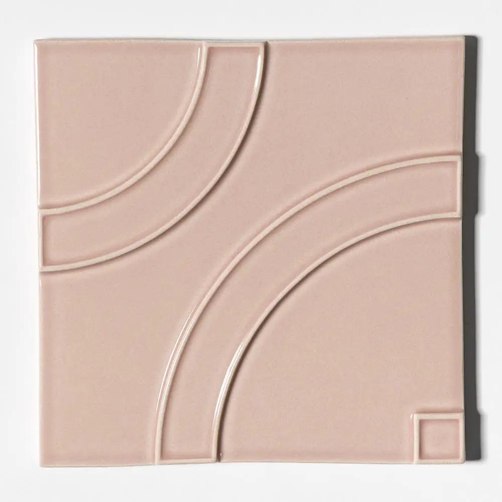 Manukie Violet Plum Glossy Ceramic Accent Tiles 8x8