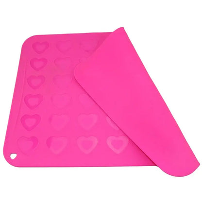 Pink heart silicone macaron baking mat kitchen cookie mold