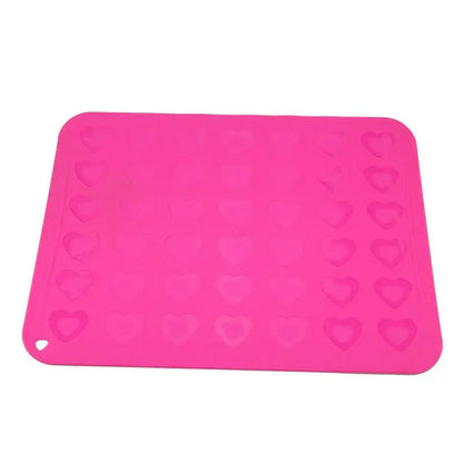 Pink heart silicone macaron baking mat kitchen cookie mold