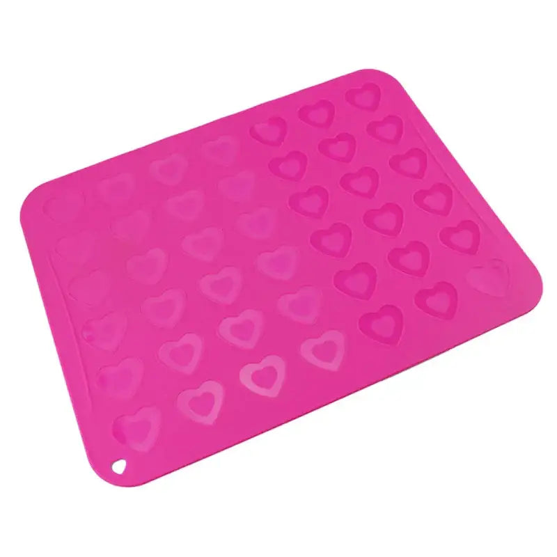 Pink heart silicone macaron baking mat kitchen cookie mold