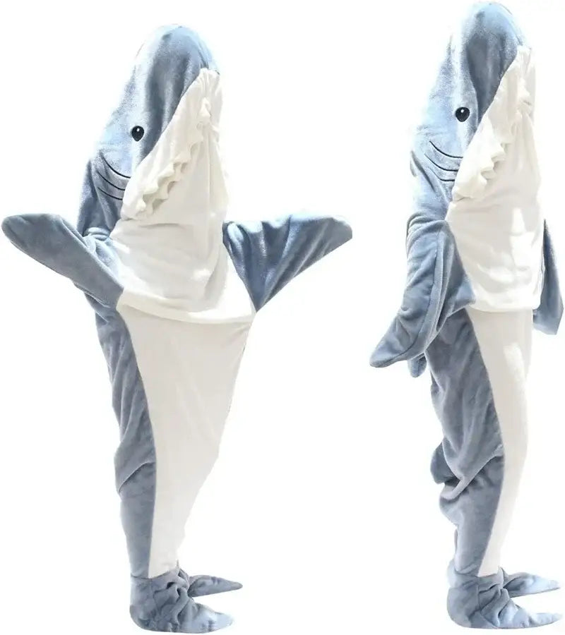 Pink plush cozy shark blanket bedroom sleeping bag onesie
