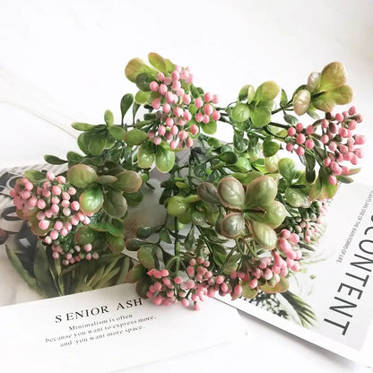 Pink & purple succulent plant wall decor living room branch plant