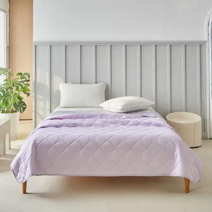 Pink quilted cool summer blanket bedroom cooling comforter