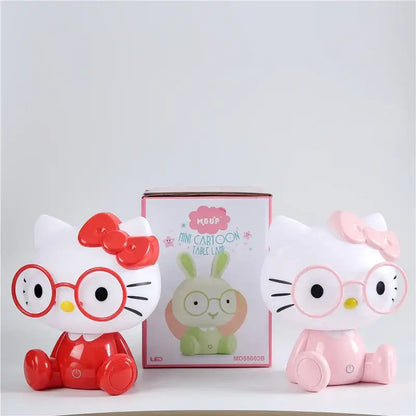 Pink & red cartoon animal night light bedroom table lamp