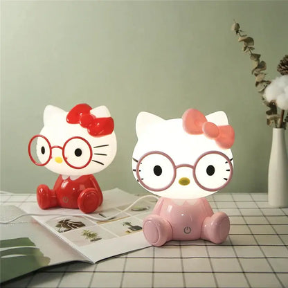 Pink & red cartoon animal night light bedroom table lamp