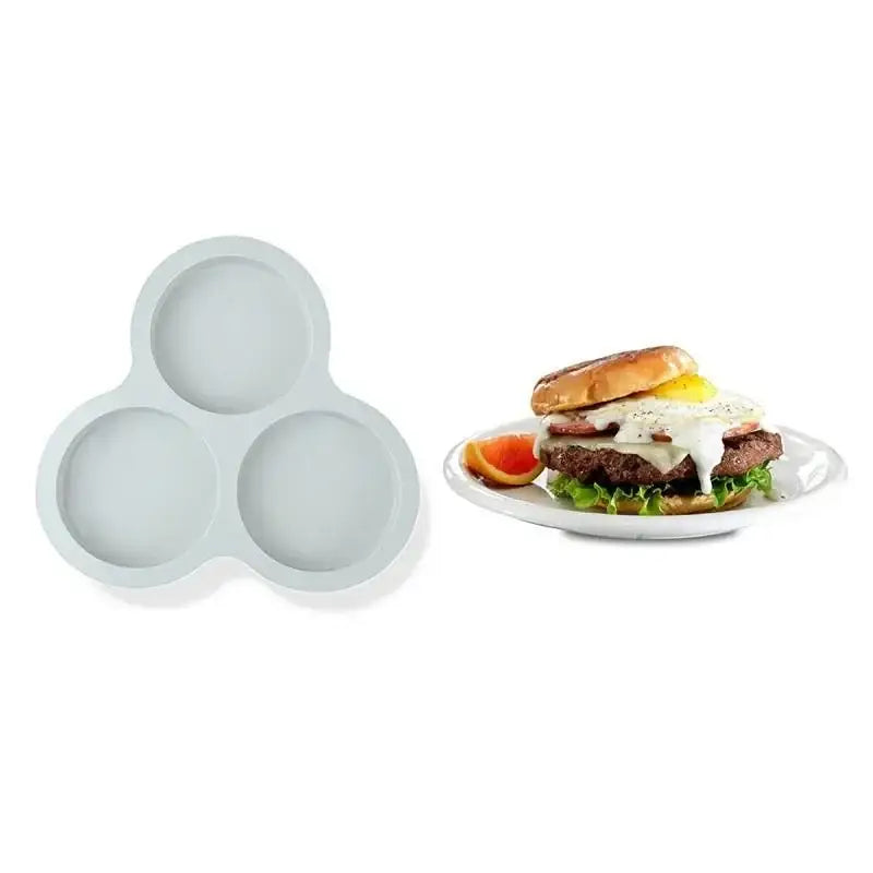 Pink silicone egg mold pancake shaper kitchen muffin pan