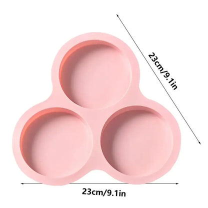 Pink silicone egg mold pancake shaper kitchen muffin pan