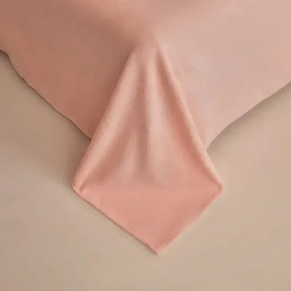 Pink textured winter fleece bedding set bedroom duvet cover kit