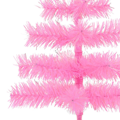 Pink Tinsel Christmas Tree
