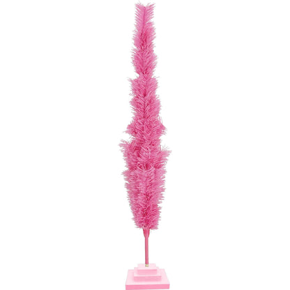 Pink Tinsel Christmas Tree