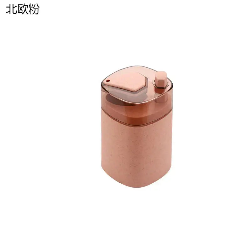 Pink & translucent automatic toothpick dispenser holder kitchen storage