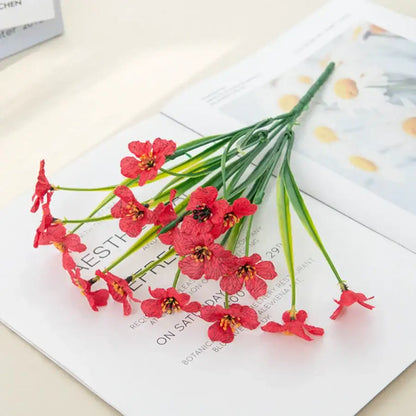Pink & white artificial cherry blossoms square box wedding decor