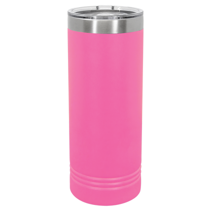 Skinny Tumbler with Slider Lid | 22 oz | Multiple Colors | Customizable | RCK Creations & More