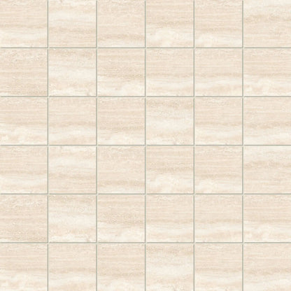 Pisa Beige Mosaic A Travertine Look Porcelain Mosaics 12x12