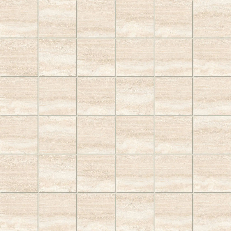Pisa Beige Mosaic A Travertine Look Porcelain Mosaics 12x12