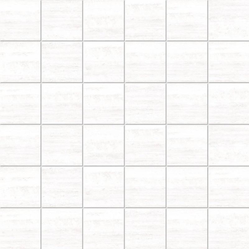 Pisa White Mosaic A Travertine Look Porcelain Mosaics 12x12