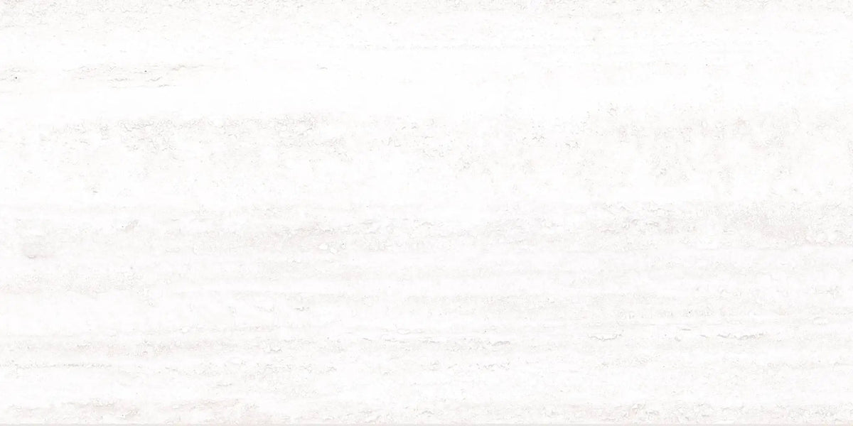 Pisa White Travertine Look Porcelain Tiles 12x24