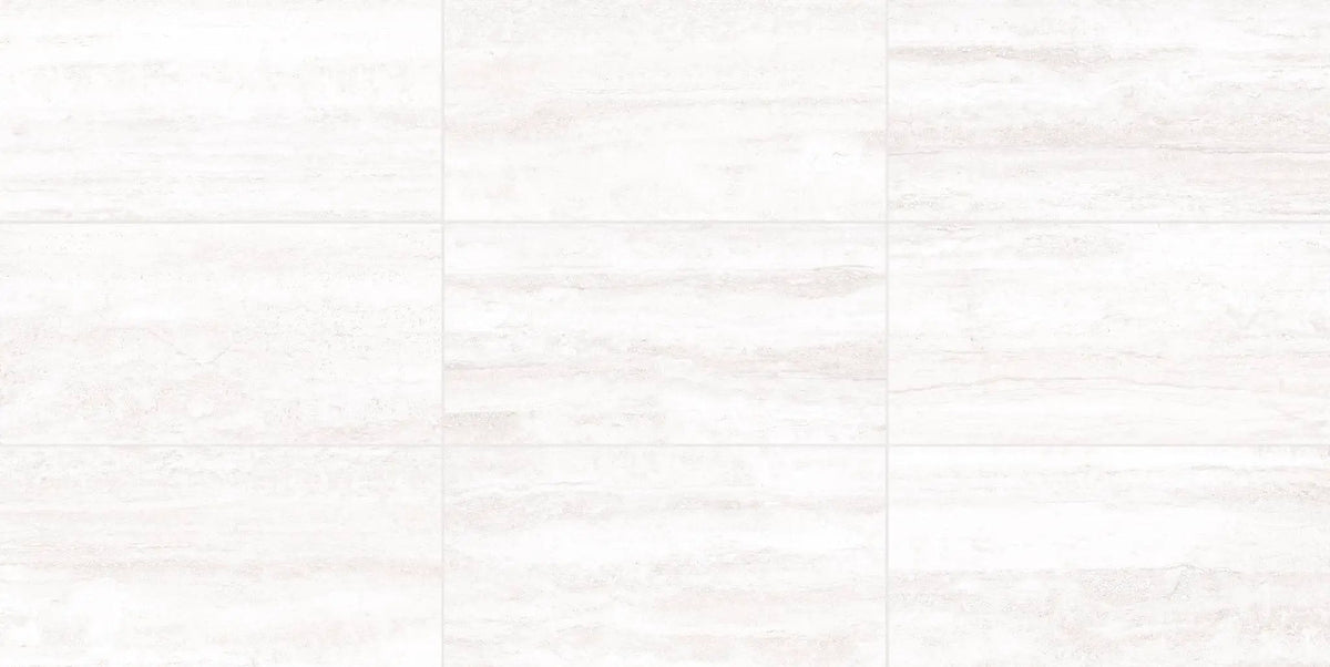 Pisa White Bullnose Porcelain Moldings 3x24