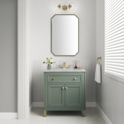 James Martin Chicago 30" Single Bathroom Vanity, Smokey Celadon