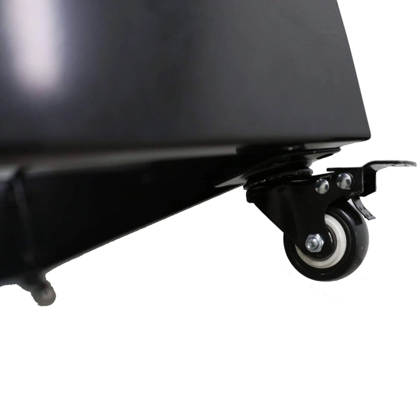 Black Metal Planter Medium with Wheels – For Artificial Boxwood Hedges