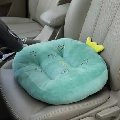 Plush cartoon car cushion thicken office chair pad bedroom support