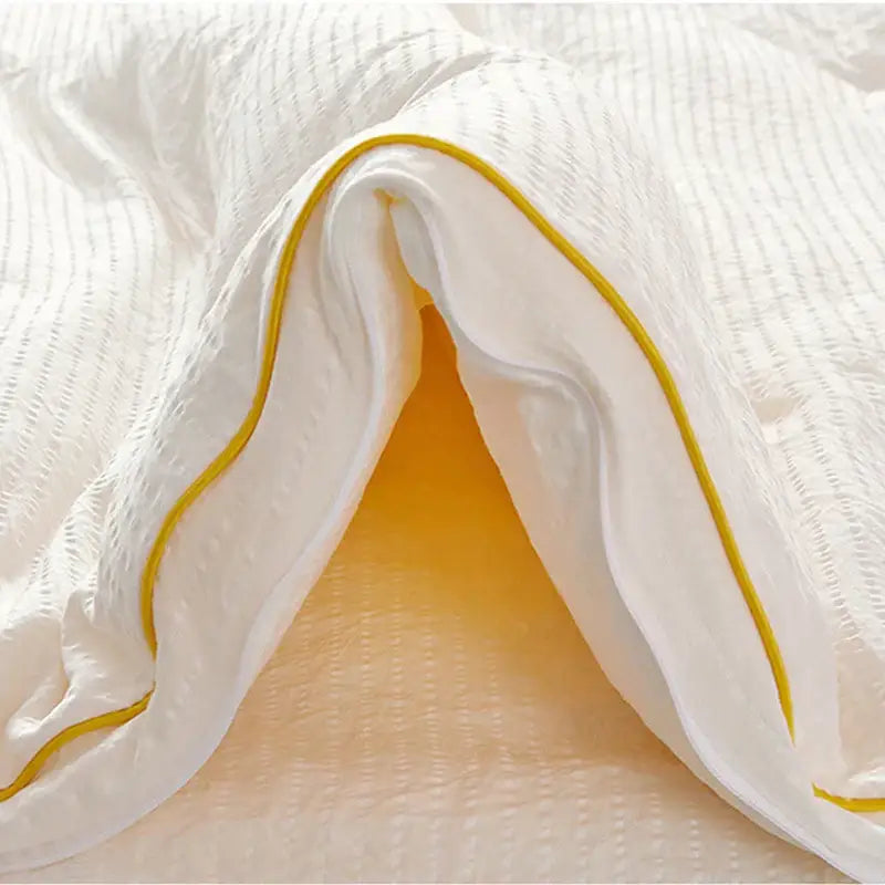 Plush cream cozy soy fiber quilt bedroom bedding