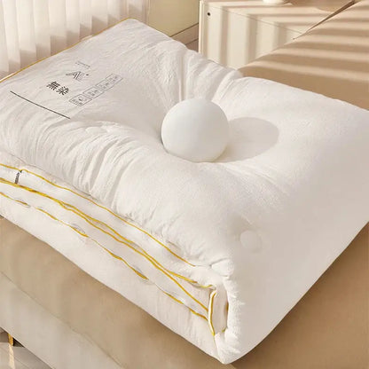 Plush cream cozy soy fiber quilt bedroom bedding