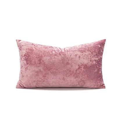 Plush dark grain velvet pillow cover living room decor