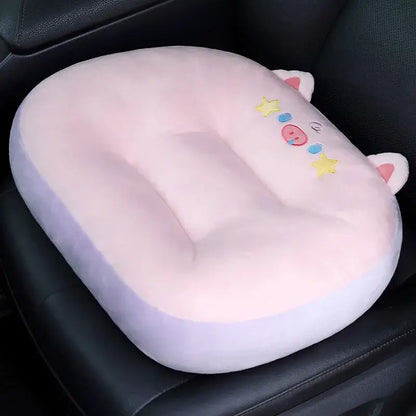 Plush gray cat shark cushion kids room seat pad