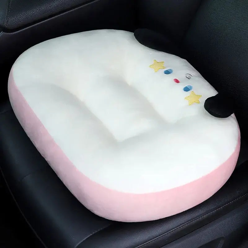 Plush gray cat shark cushion kids room seat pad