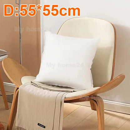 Plush white cotton-padded pillow core living room cushion insert