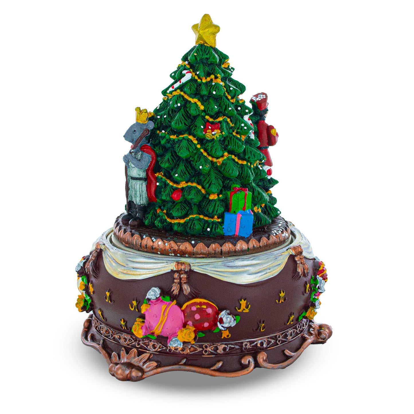 Nutcracker and Ballerina Wind-Up Christmas Musical Figurine