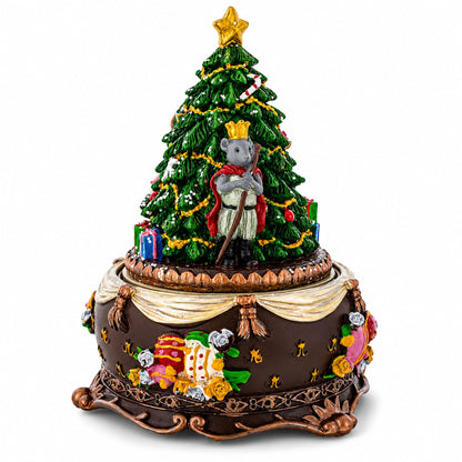 Nutcracker and Ballerina Wind-Up Christmas Musical Figurine