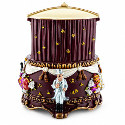 Animated Nutcracker Theatre Figurine - Rotating Ballerina Mirror Music Box