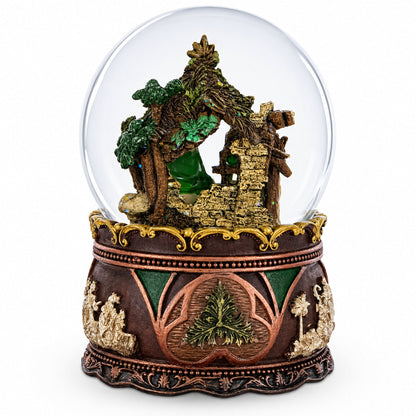Nativity Serenity Water Snow Globe with "Silent Night" Music Box