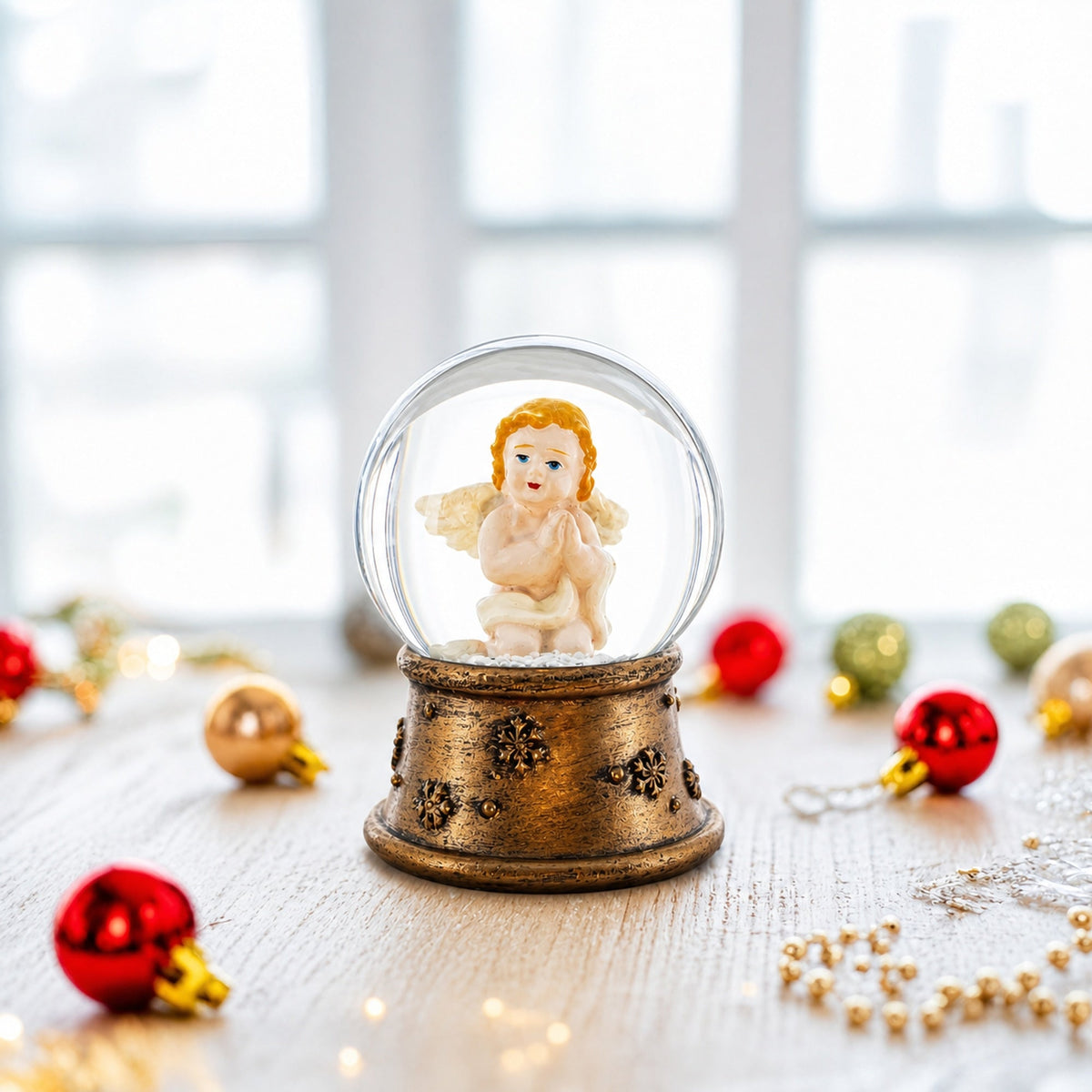 Golden Angel Mini Water Snow Globe